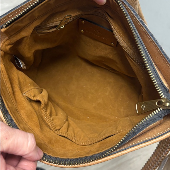 Patricia Nash Small Woven Valbella Crossbody Bag in Sand - Picture 6 of 12